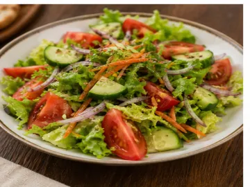 Taze salata tabağı