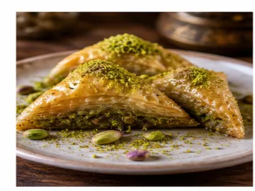 Antep fıstıklı şöbiyet tatlısı