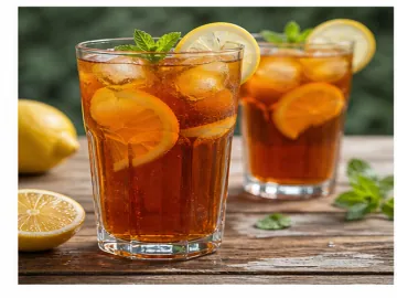 Buzlu soğuk çay bardakları
